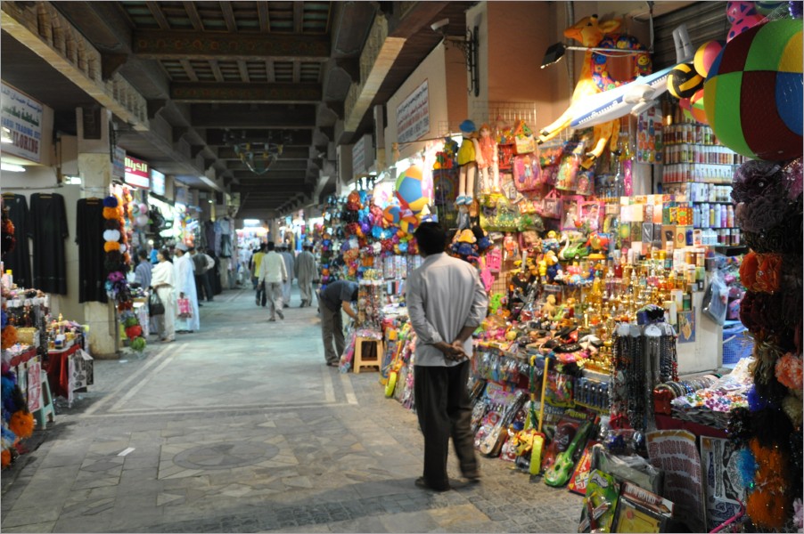 in the eve we went to the market