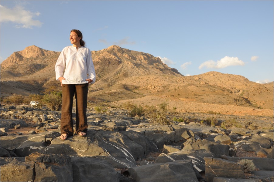 on jebel shams, the mountain of the sun