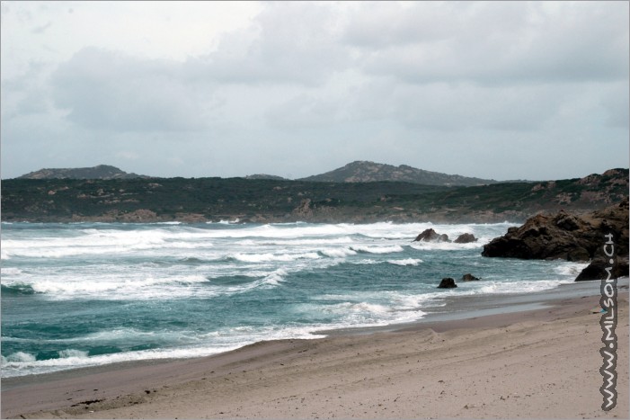 a stormy day at the rena maiore beach