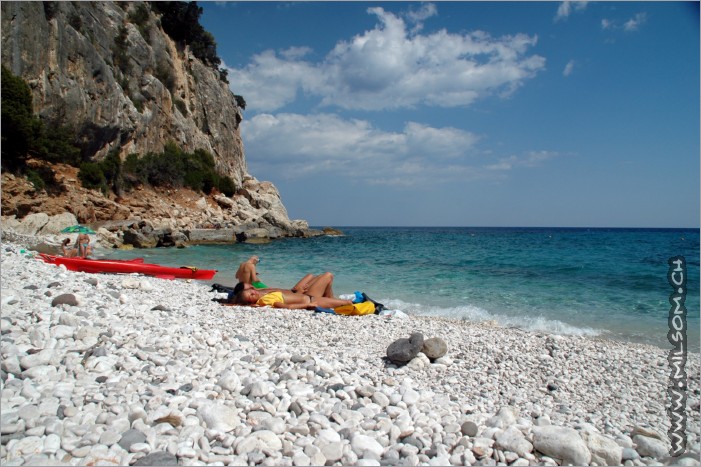 relaxing at cala fuili