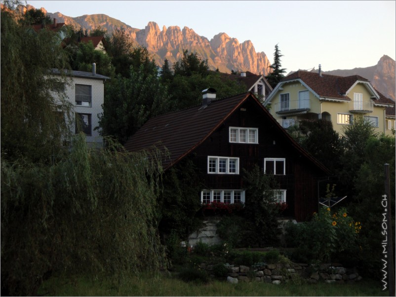 view from our kitchen-window with the kreuzberge at the back