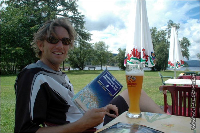 taking a break at the schluchsee / schwarzwald