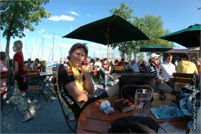 biergarten in konstanz / germany