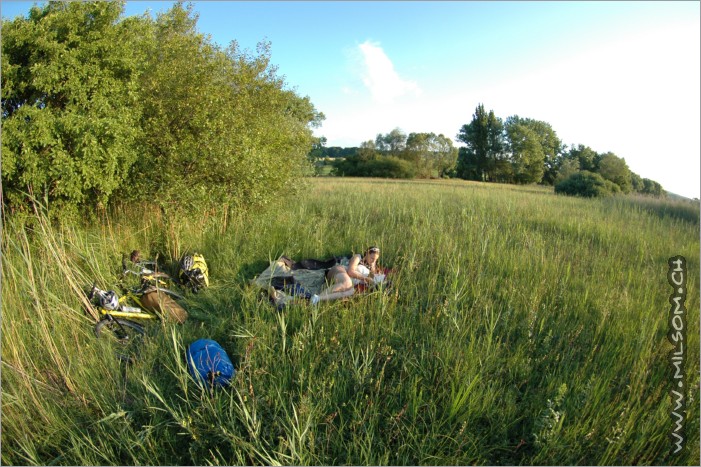 our first night-camp - in the middle of nowhere