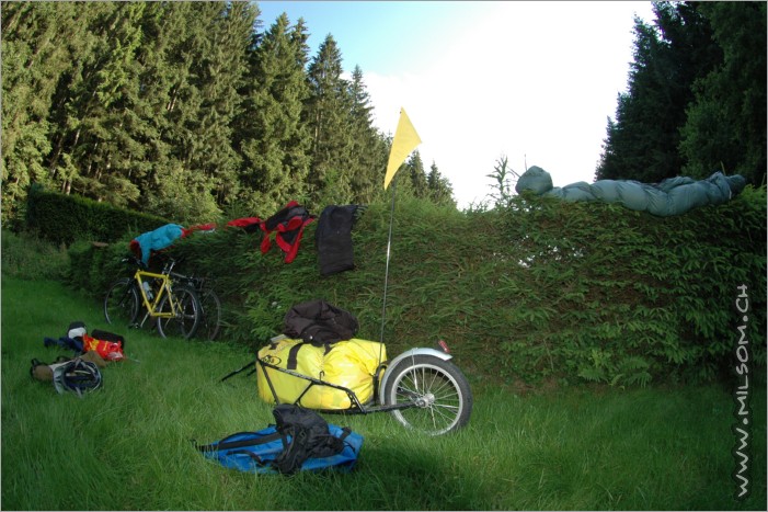 drying all the stuff from a week of every-day-rain