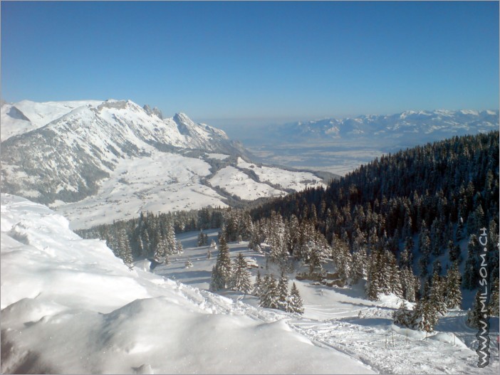 view towards bodensee / austria / hoher kasten etc.